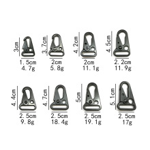 电泳黑鹰嘴扣织带扣钥匙扣锌合金挂扣登山扣烤漆黑金属平嘴刀扣