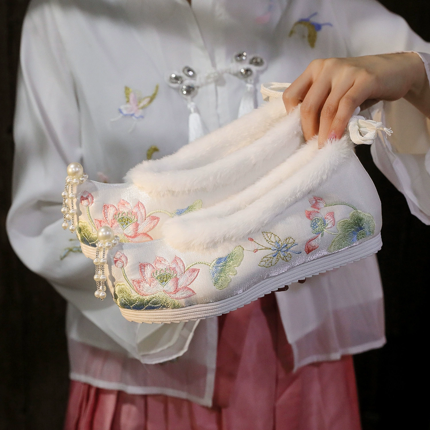 [BIHE] новая обувь ханьфу для студенток в старинном стиле, Женская подходящая обувь ханьфу, увеличивающая внутренний рост, обувь в старинном стиле Han Element