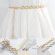 Women's Korean-style Decorative dress Thin Belt Adjustable Chain Accessories for Skirt All-match Ring Metal Waist Chain
