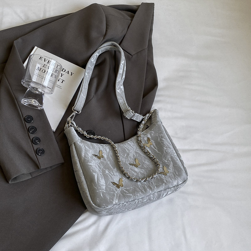 Nicho Zhong bolso de diseño casual para mujeres 2024 bolso de hombro de mariposa de verano nuevo bolso de gran capacidad
