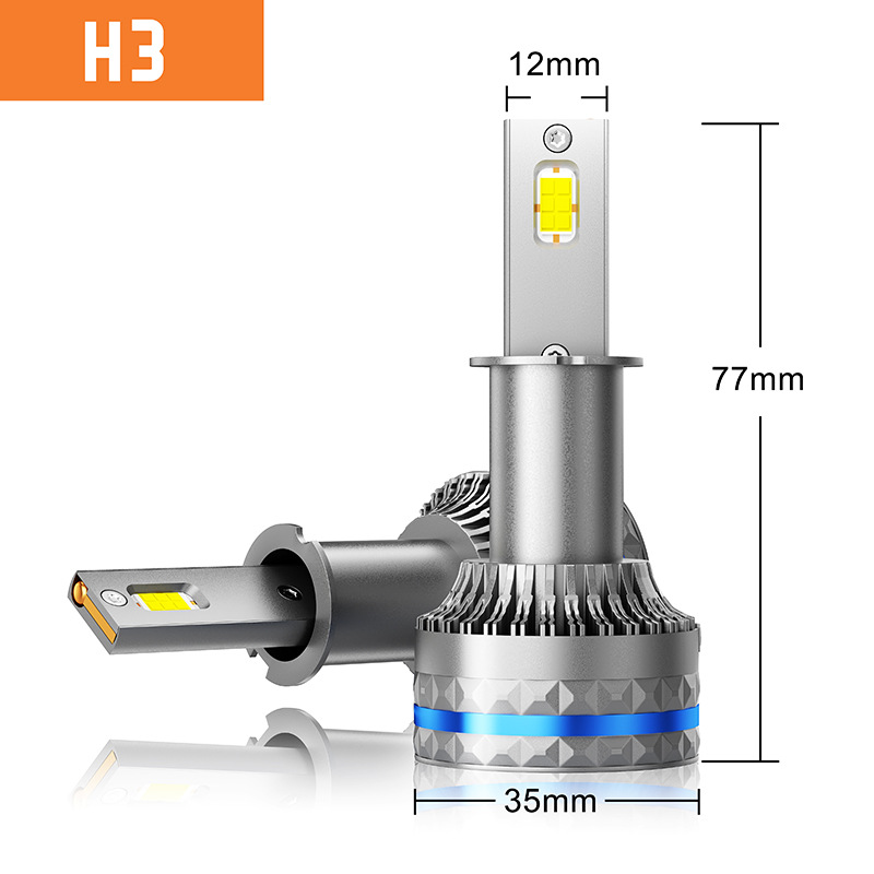 HAIZG nuevo coche LED faro C10 alta potencia 120W modificado lejos y cerca de la luz H7 H4 H11 coche faro