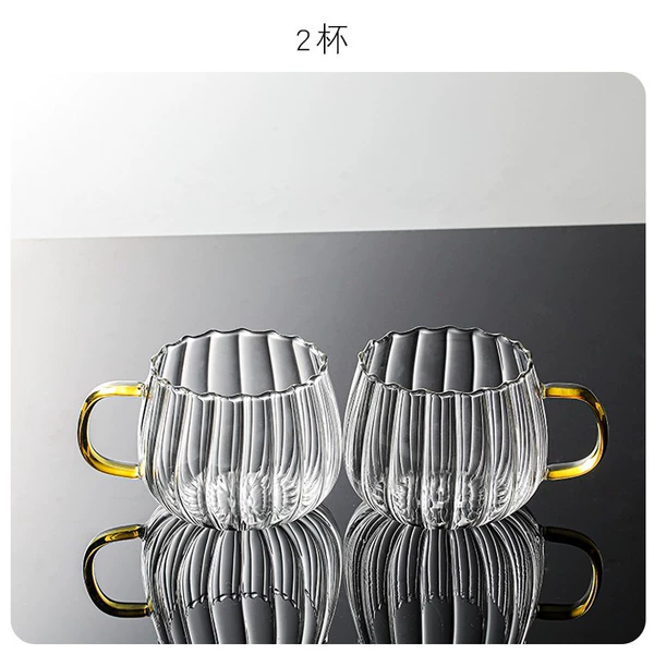 Two transparent cups (350ML*2)