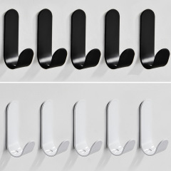 Manufacturer's hooks without punching holes on the wall behind the bathroom door coat hooks metal iron hardware coat hooks kitchen strong sticky hooks