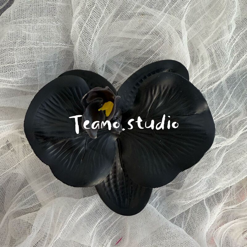 3Dプリントフィルム胡蝶蘭単輪花頭手作り結婚お土産喜糖箱装飾diy靴花|undefined