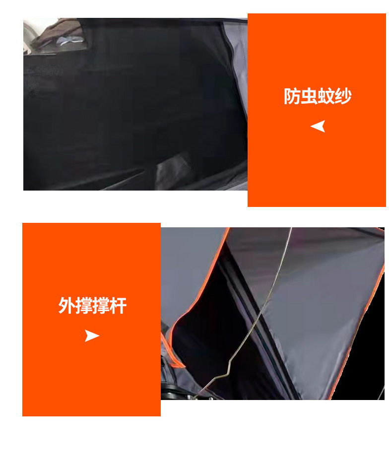 Outdoor Double-Person Hard-Top Car Roof Tent for Travel, Self-Driving Tours, Suvs, Fully Automatic Waterproof Rooftop Camping Tent