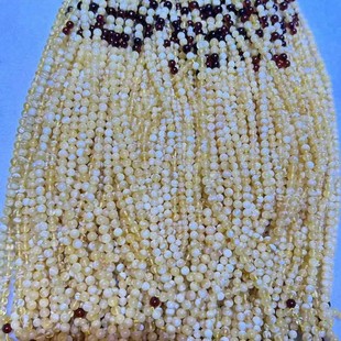 Russian Gold Porcelain White Old Style Beads 108 Buddha Beads Beeswax Raw Ore Russian Jewelry New Style Chain Ready for Sale