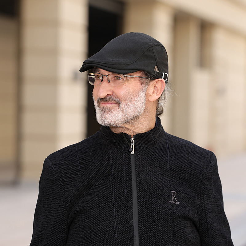 Retro británico boina de los hombres sombrero delantero ocasional artístico color sólido sombrero AliExpress Amazon pintor