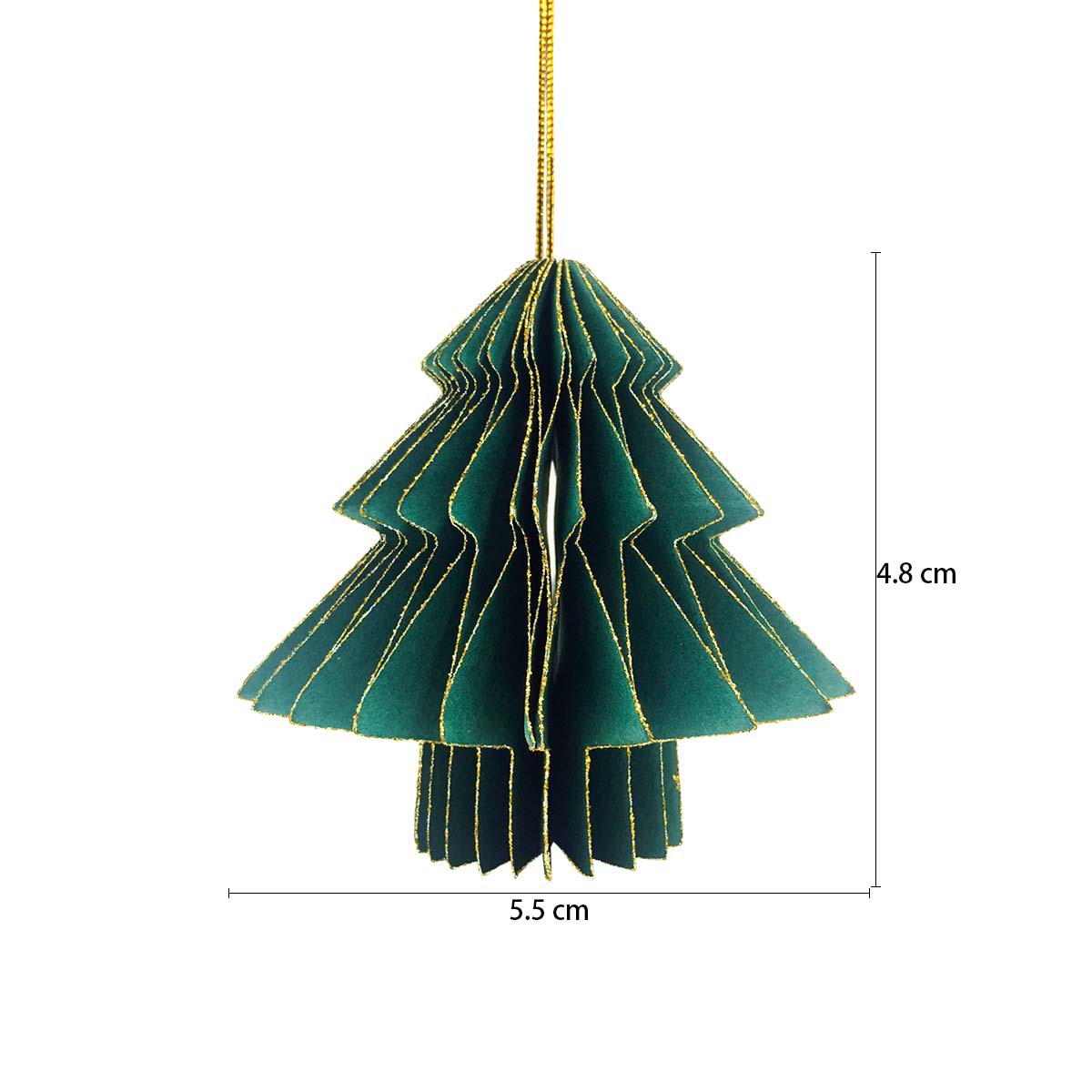 Christmas Romantic Christmas Tree Paper Indoor Party Festival Hanging Ornaments display picture 1