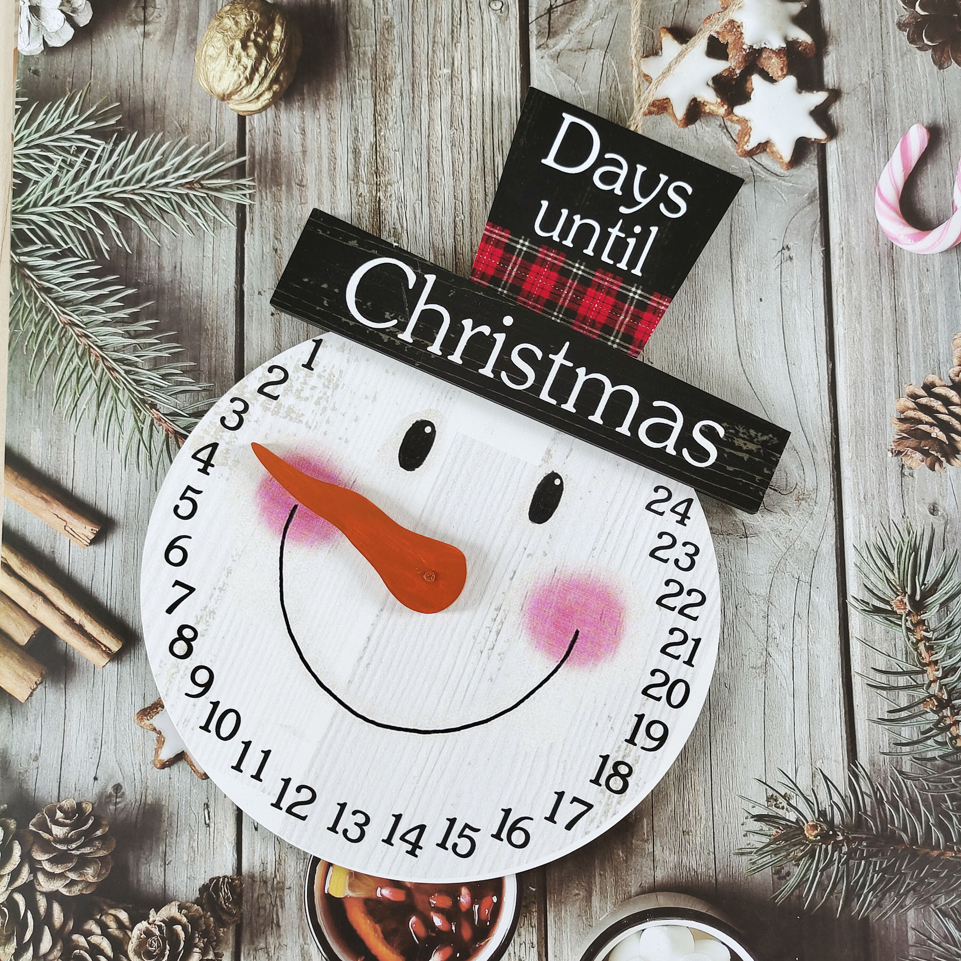 410g Weight 1 Piece Quantity Christmas Occasion Wood Material Christmas Festival Santa Claus, Letter Pattern Fashion Style Christmas Fashion Santa Claus Letter Wood Christmas 1