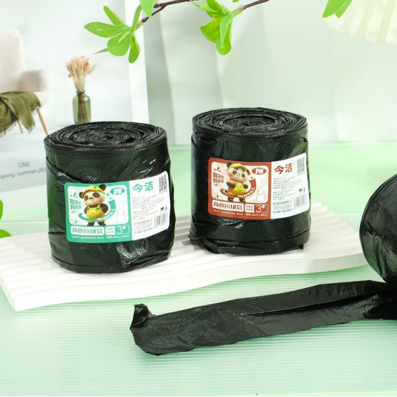 厚みのあるポイントブレイクフラットゴミ袋使い捨て家庭用保管ビニール袋商業ベストカラーゴミ袋|undefined