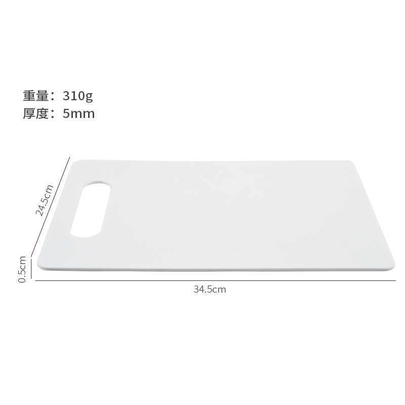 Inventario de cocina doméstica tablero de recorte de plástico ligero tablero de recorte conveniente con cuchillos fábrica de comercio exterior al por mayor