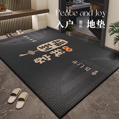 地垫入户门垫出入平安进门玄关脚垫家用耐脏易打理防滑水晶绒地毯