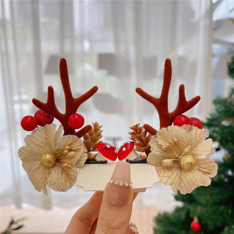 55g Weight Christmas Festival Women's Gender Cute Style Cute Women's Hair Clips 16