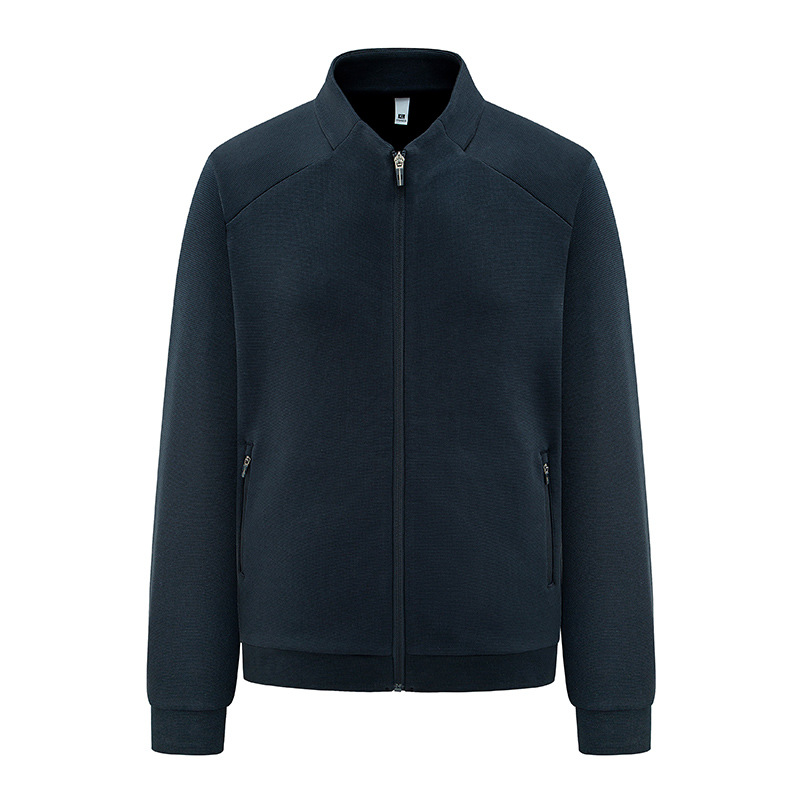 Men's Clothing Lightweight Quilted Jacket With Stand Collar - Soft 360g Cotton Fabric, Breathable & Quick-Dry, All-Season Comfort (Black, Denim Blue)_voghion.com