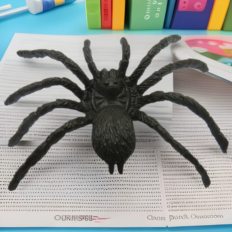 Маленький паук на Хэллоуин, игрушка-паук с целой чашкой, различные характеристики паука, можно смешивать в небольших упаковках, забавный черный паук