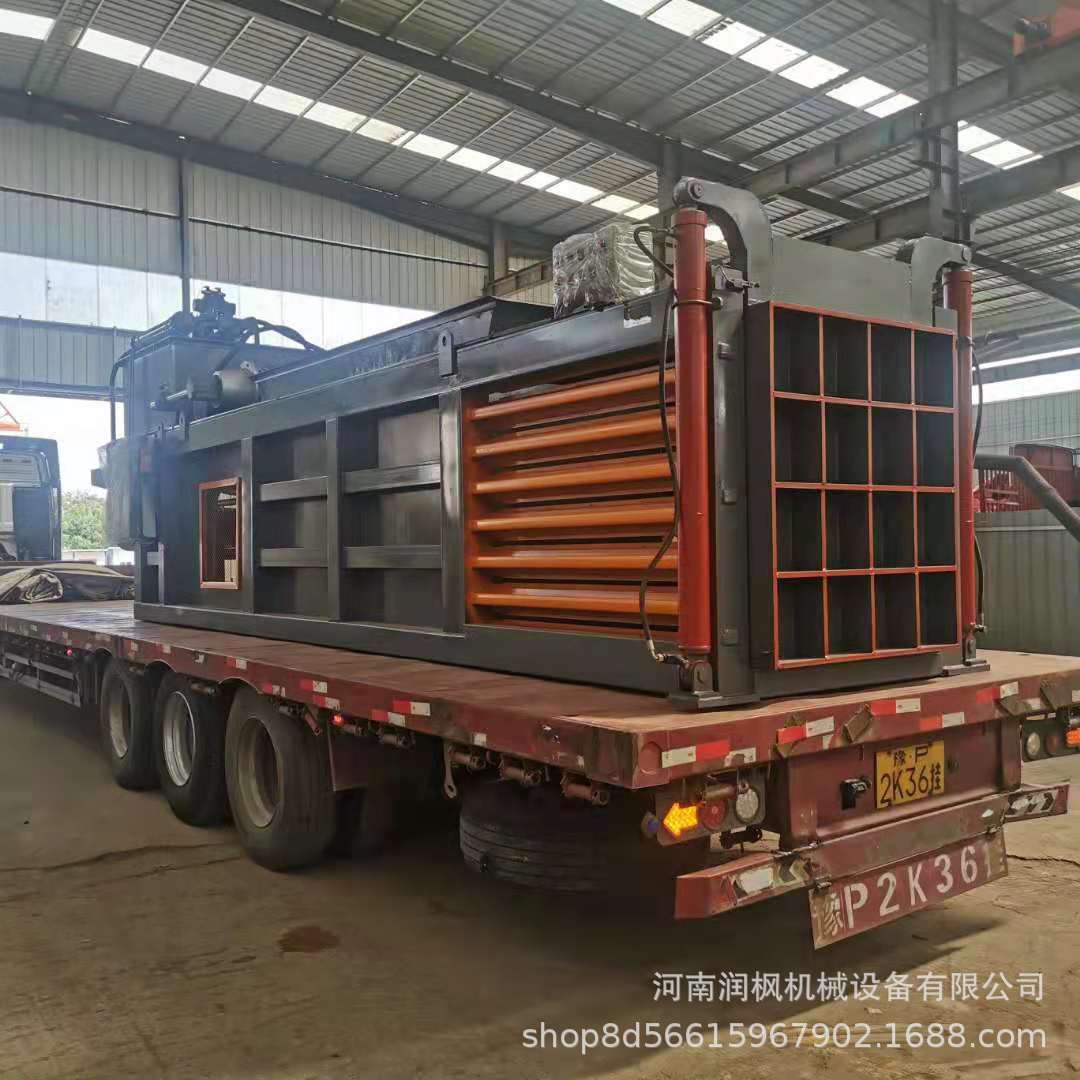 饮料瓶压块打包机 卧式废纸纸箱压缩打包机 塑料袋广告布压块机