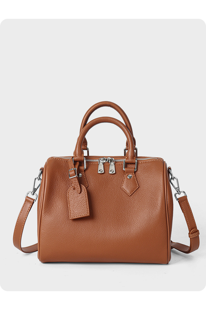 CHIKO Essa Leather Boston Bag Bowling Bag
