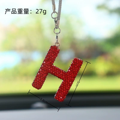 Car hanging Women - h-letter-car-pendant-big-red