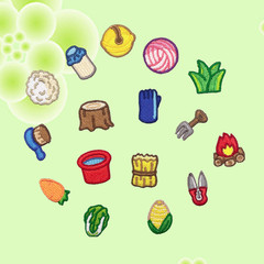 Nalike cute cartoon self-adhesive cloth stickers for mobile phone school bags DIY kindergarten small embroidery stickers clothing accessories patches