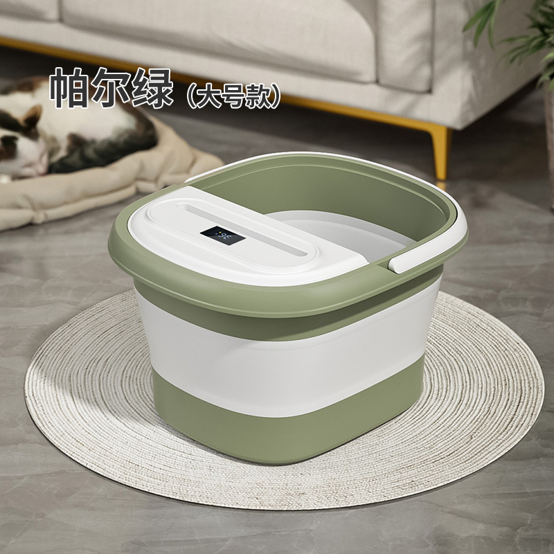 Baño de pies plegable sobre pantorrilla portátil nuevo tipo con cubierta de aislamiento térmico hogar baño de pies dormitorio baño de pies bañera de pies