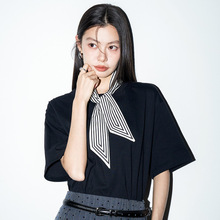 黑色纯色t恤女短袖半袖棉质韩版大码2025夏季宽松白体恤ins打底衫