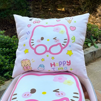 Cushion Decoration, Electric car rear backrest - backrest-waist-cushion-cartoon-cat-3429cm-transparent