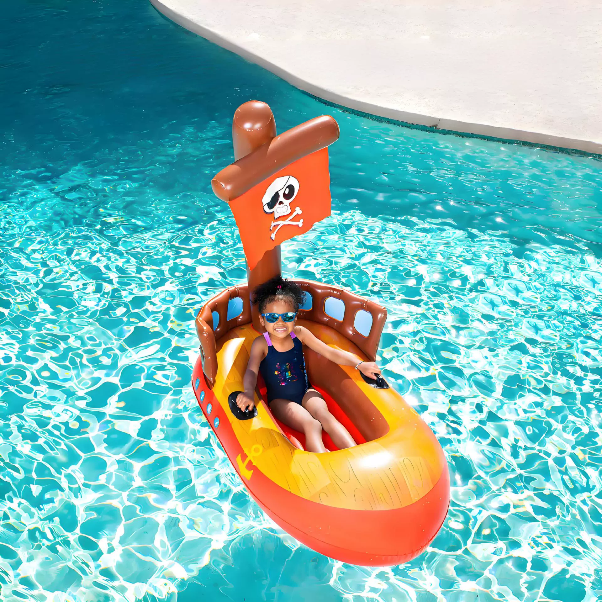 Children's inflatable water soft heel, boat
