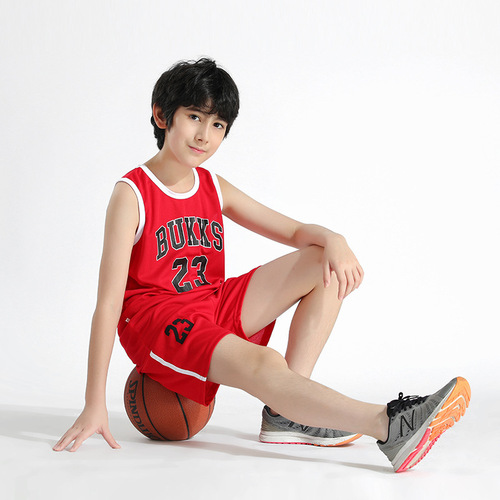 Children's Basketball Set Uniform Two-Piece Competition Training Clothes for Boys and Girls Primary School Kindergarten Performance Clothes
