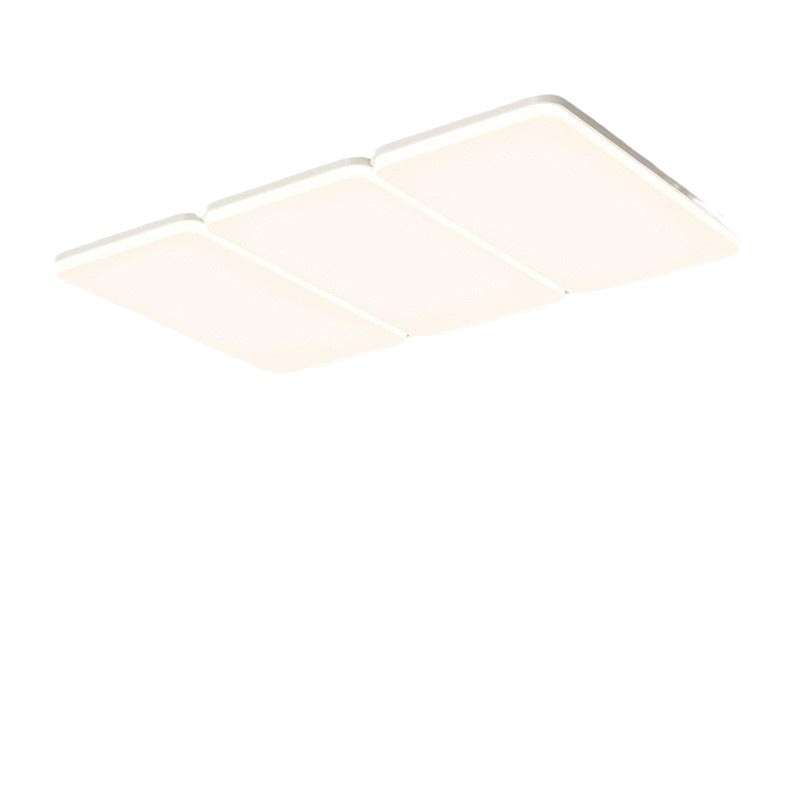 Sala de estar lámpara de techo ultra delgada 2025 nuevo estilo moderno y minimalista sala de geometría lámpara principal de espectro completo lámparas Zhongshan