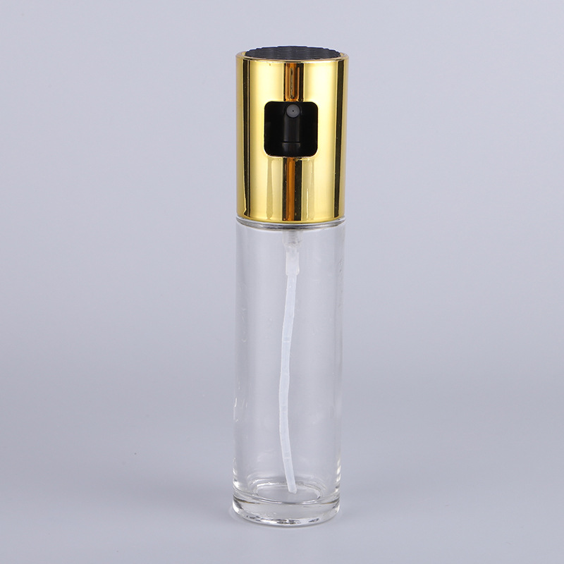 厂家现货玻璃喷油壶100ml家用按压细喷雾油壶厨房酱醋调料瓶