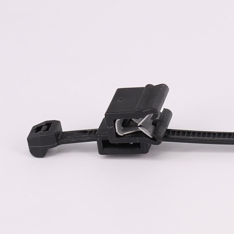 汽车线束固定束线带飞机头扣海尔曼太通分体式边缘汽车卡扣扎带