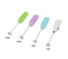 Electric Handheld Home Kitchen Egg Beater Mini Stainless Steel Egg Coffee Milk Tea Blender