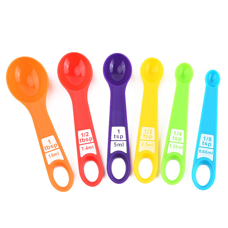 跨境12件套量杯量勺塑料量匙套装蛋糕烘焙调料量具DIY工具茶匙勺|undefined