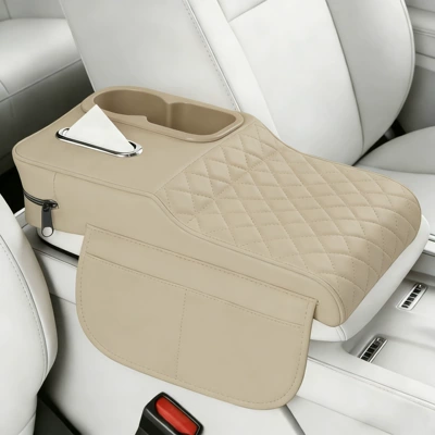 Box Protective Cover, Multifunctional Armrest: Armrest box pad - colorful-cup-diamond-style-machimi