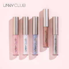 UNNY liquid eyeshadow sequin glitter pearlescent teardrop makeup official flagship store waterproof and sweatproof shiny student