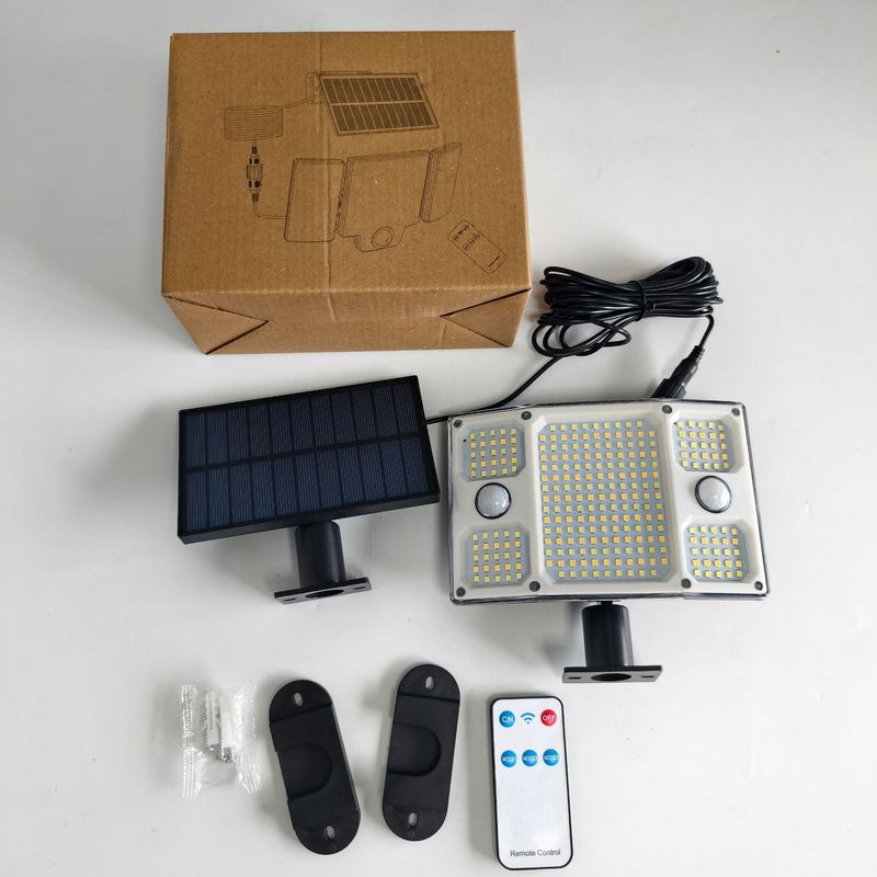 ソーラー分体シングルヘッドウォールライト屋外防水人体感応ソーラー庭リモコン投光器ガレージライト|undefined