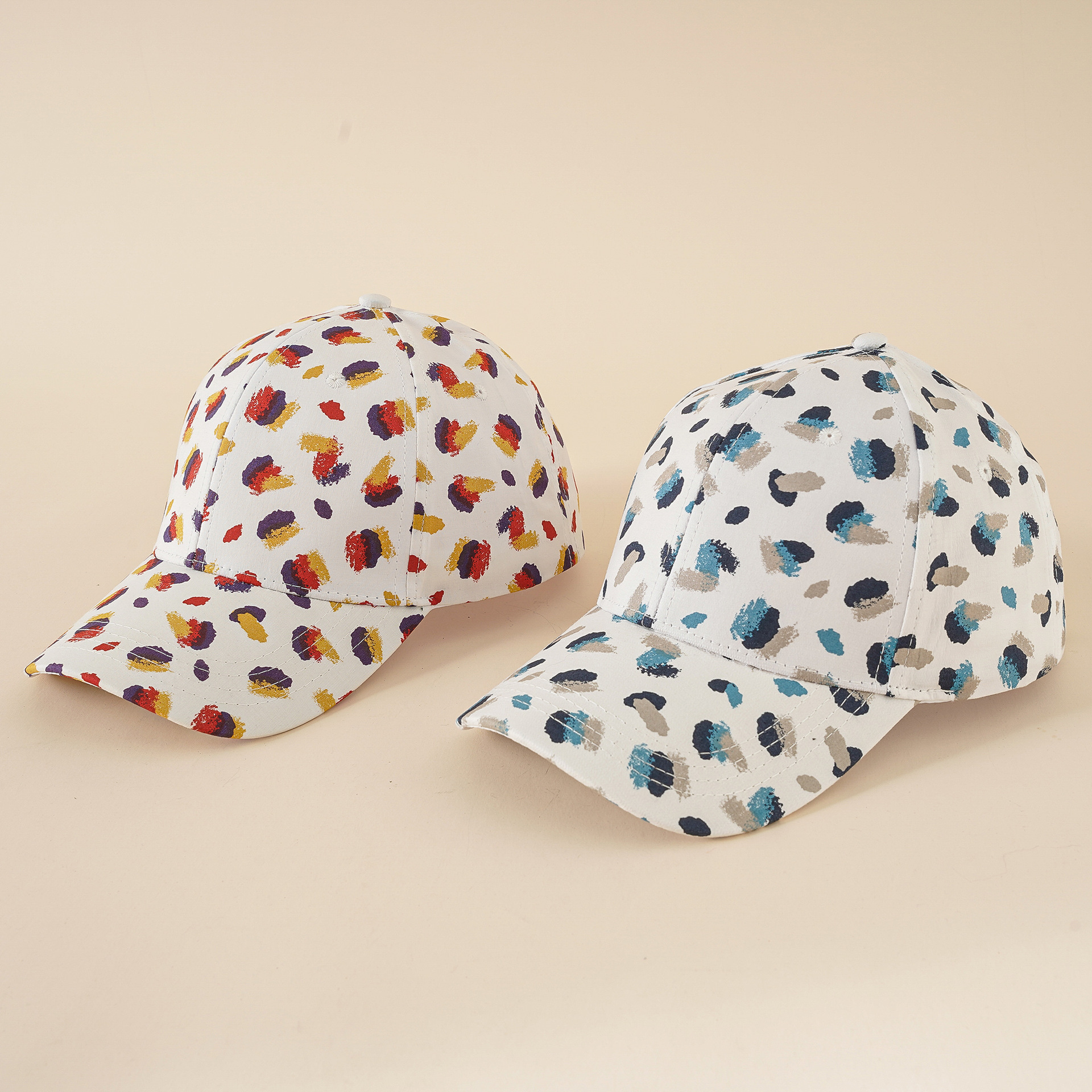 Nuevo color impreso gorra de béisbol moda hombres y mujeres impreso casquillo de pico neutral al aire libre sombrero de sol graffiti