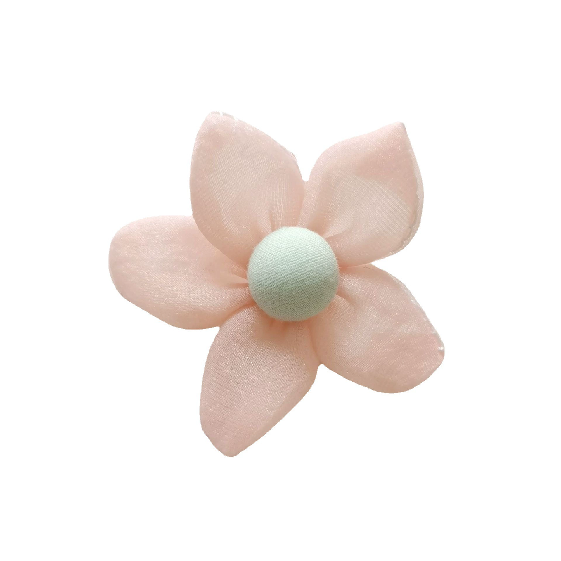 Cloth, hair accessory lapel pin, flowered, DIY