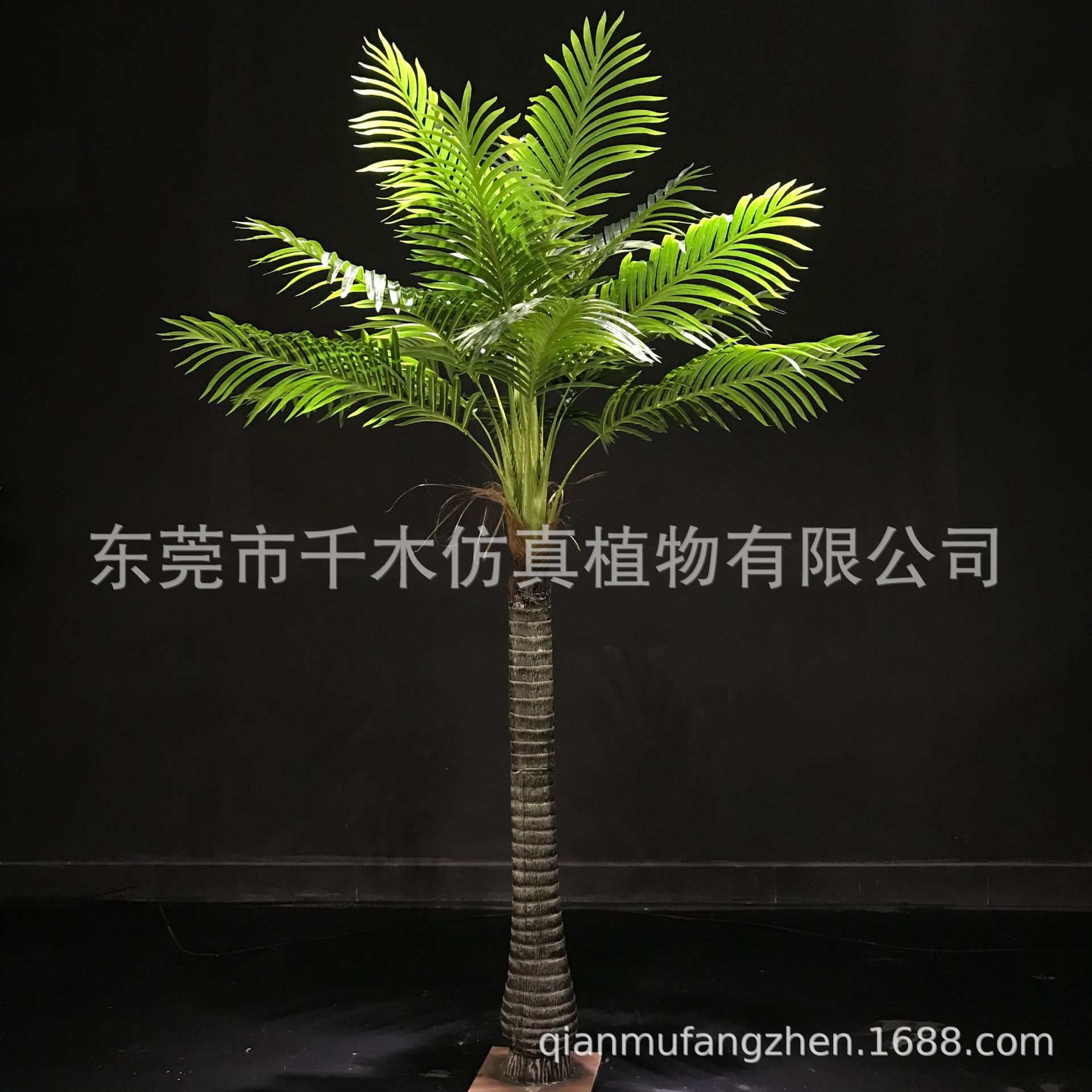 仿真植物道具摆件 塑胶杆假槟榔树 仿真扇葵树小椰树蒲葵厂家