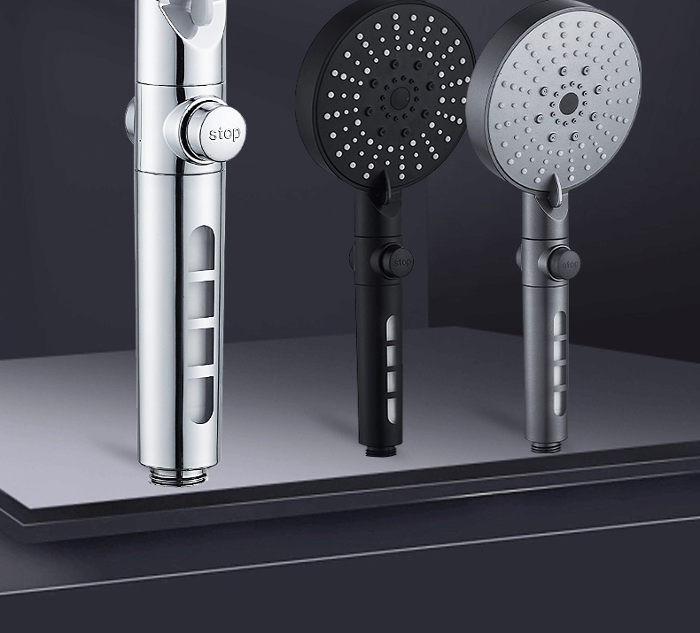 Pressurized shower head set, home bathroom, bathing, rain, pressurized bath water heater, bathroom heater, flower sun-drying head Application Scenario