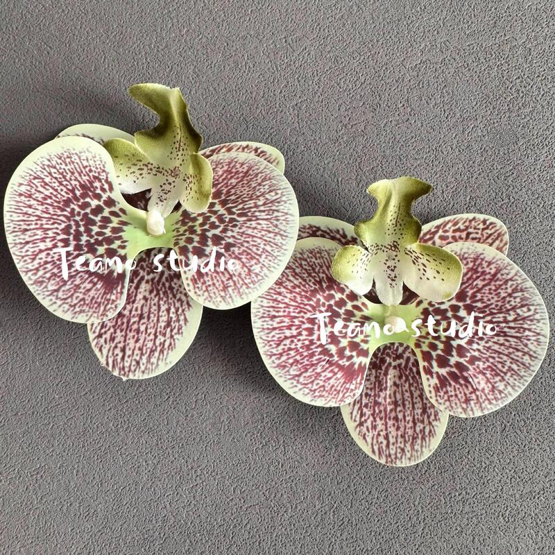 胡蝶蘭シミュレーション花お土産3dプリントフィルム高品質花頭装飾風呂敷精致結婚式|undefined