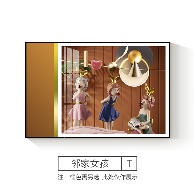 Caja de medidor eléctrico pintura decorativa moderna minimalista caja de puerta eléctrica que cubre la luz caja de distribución de lujo colgando pintura restaurante flip que cubre mural