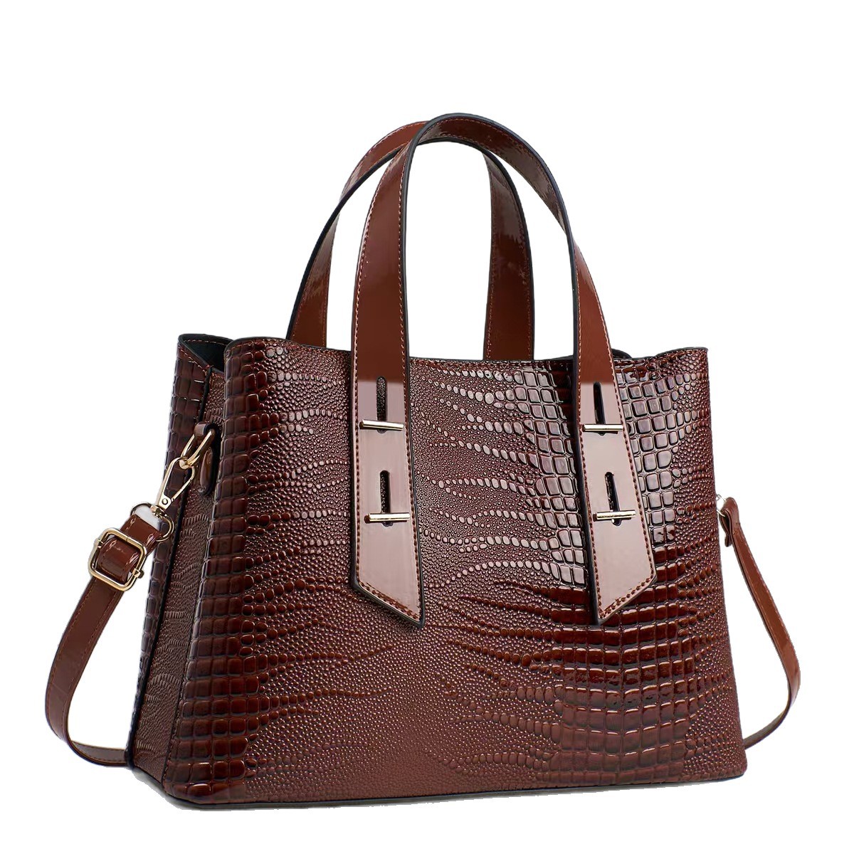 Bolso de moda 2025, nuevo mochila de viaje casual, clásico cocodrilo, bolso de hombro, bolso de mano