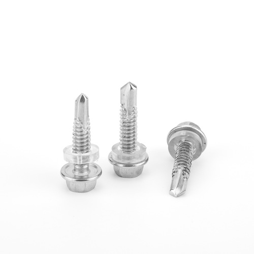 410 stainless steel hexagonal external countersunk self-drilling screw with washer self-drilling screw, Huajisi flange swallowtail screw