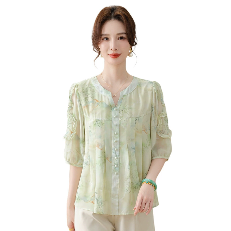 Мама средних лет весеннее платье национальный ветер 2025 новый иностранный стиль