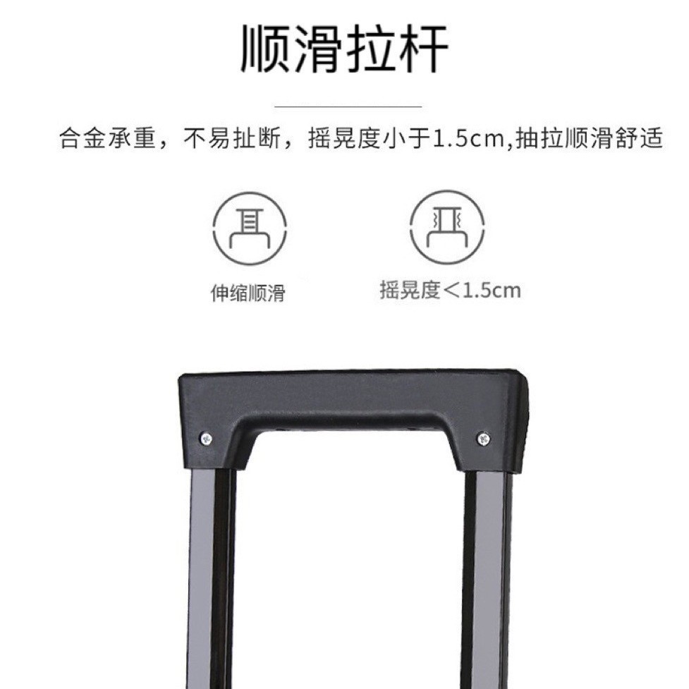 Nueva maleta de gancho de gran capacidad de negocio rayas maleta de viaje simple viento universal rodante caja de tracción fábrica al por mayor