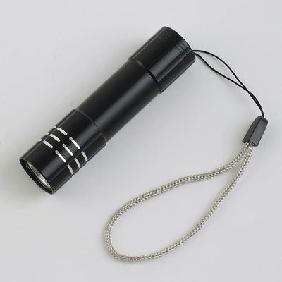 Mini Led Bulb Aluminum Alloy Light Strong Light Flashlight Rechargeable Mini Flashlight Small Flashlight Outdoor Flashlight (UV fənərlər) - type-c-charging-black