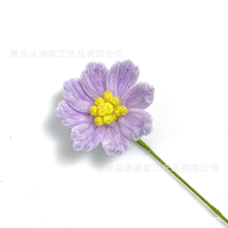 成品单支手工扭扭棒花格桑花仿真花家居摆件毕业季礼物礼品批发|undefined