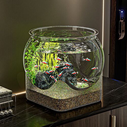 Selected Fish Tank Living Room Small Desk Goldfish Tank Home Transparent Betta Fish Tank Office Desk Eco Fish Tank