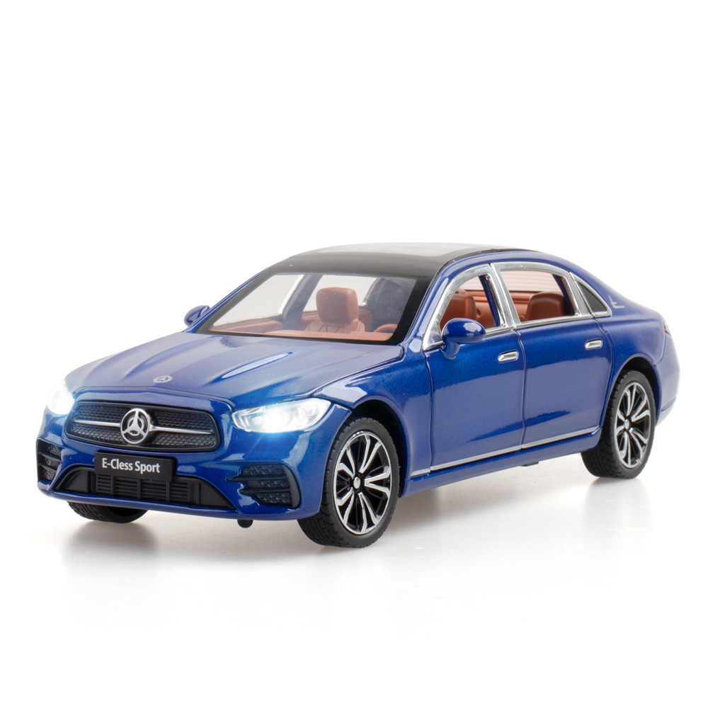 （盒裝）仿真1比24大奔E300L合金汽車模型擺件澄海玩具批發代發
